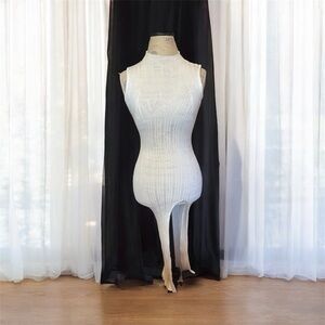 Forever 21 White Sleeveless Knit Dress